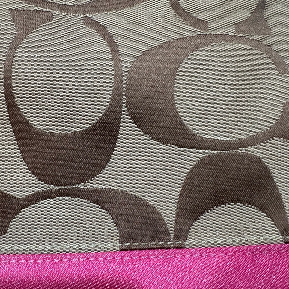 Coach Brown and Pink Signature Shoulder Bag/ cross body! - Picture 6 of 10